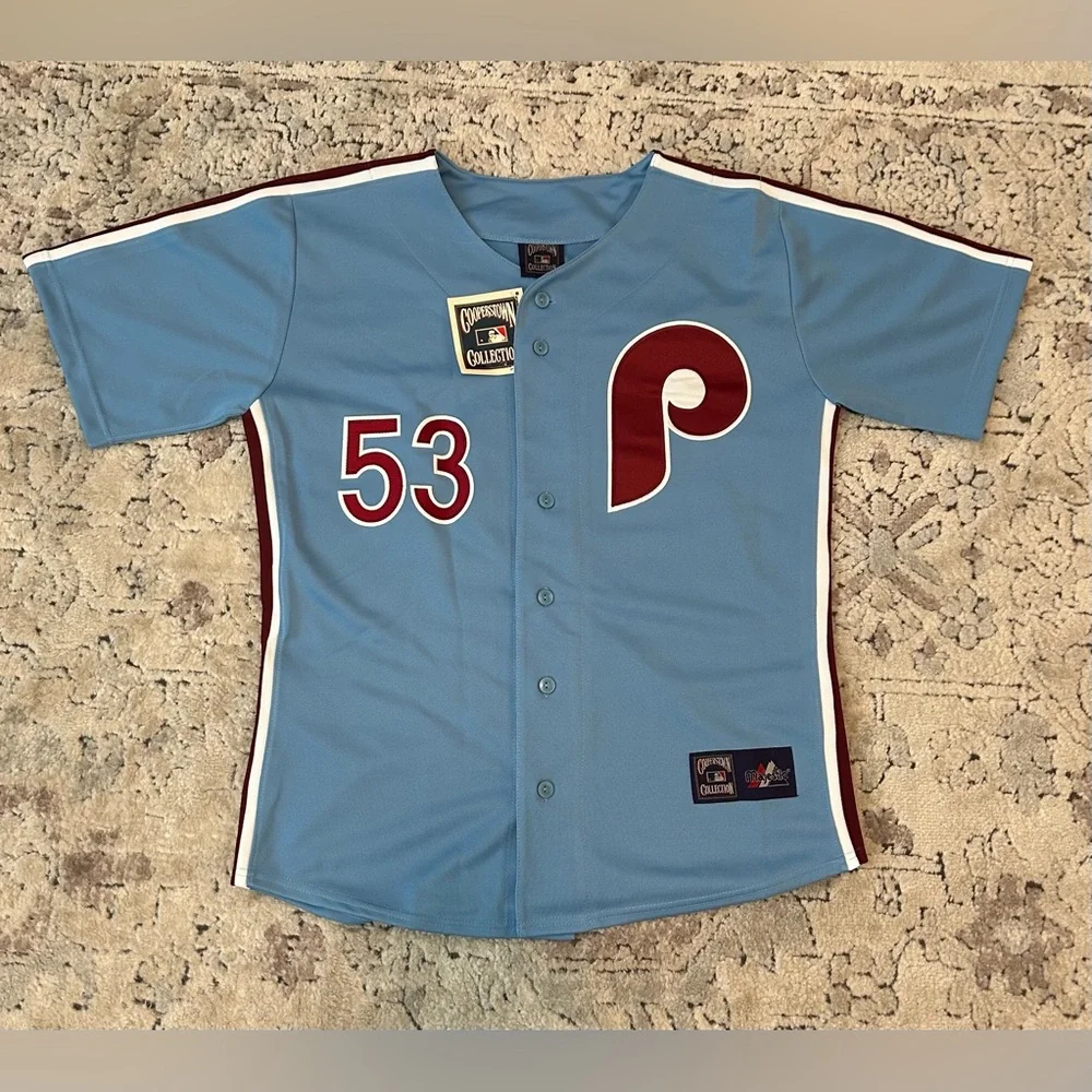 Majestic Authentic Philadelphia Phillies Venezuela Bob Abreu Jersey Men’s Sz: M - Picture 1 of 7